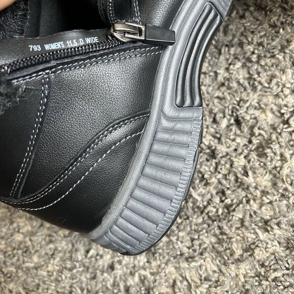 Orthofeet Women Orthopedic Leather Siena Ankle Boots Size 11.5 D Wide Black New - Picture 9 of 9